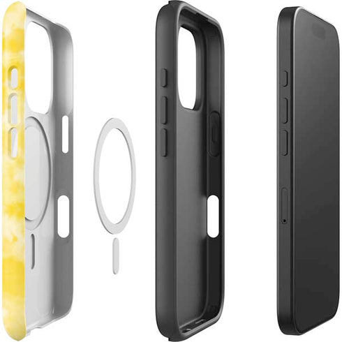 Yellow Tie Die iPhone 16 Pro Magsafe Impact Case